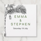 コースタルラブサンディミニマルビーチラインア結婚ート フェイバータグ (正面)