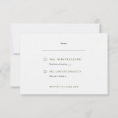 コースタルラブサンディミニマルビーチラインア結婚ート 出欠カード (裏面)