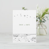 コースタルラブサンディミニマルビーチ結婚ズ セーブザデート (スタンド正面)