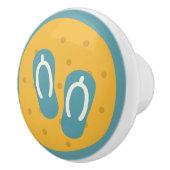 コースタルリビングデザイン、ビーチサンダルサンダル セラミックノブ (右)