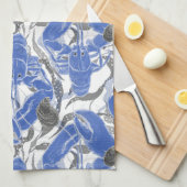コースタルリビングブルーロブスター キッチンタオル (四つ折り)