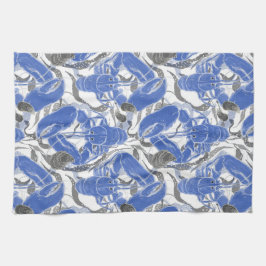 コースタルリビングブルーロブスター キッチンタオル