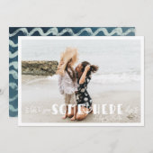 コースタルリビングホリデーフォトコラージュカード (正面/裏面)