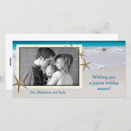 コースタルリビング海ファミリーホリディフォトカード シーズンカード (正面/裏面)