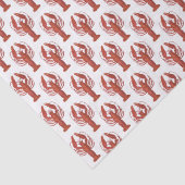 コースタルレッドオレンジアンティークロブスターパターン 薄葉紙 (詳細)