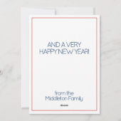 コースタルレッドカニのクリスマスストッキング シーズンカード (裏面)