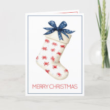 コースタルレッドカニのクリスマスストッキング