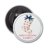 コースタルレッドカニのクリスマスストッキング 栓抜き (正面)