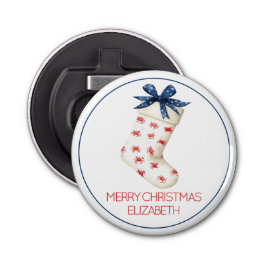 コースタルレッドカニのクリスマスストッキング 栓抜き