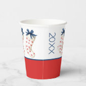 コースタルレッドカニのクリスマスストッキング 紙コップ (右)