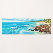 コースタルロックシーンデザイン ヨガマット (正面(横))