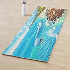 コースタルロックシーンデザイン ヨガマット