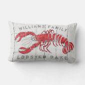 コースタルロブスターファミリーネームロブスターベイ素朴ク ランバークッション (裏面)