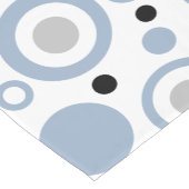 コースタルヴィベ石板ブルージオメトリックサークル ショートテーブルランナー (コーナー)
