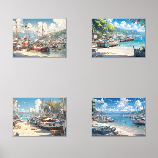 コースタルヴィレッジと魚釣りボート (正面)