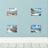 コースタルヴィレッジと魚釣りボート (ウッドフロア)