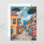 コースタルヴィレッジチャームカーメルカリフォルニア ポストカード (正面/裏面)