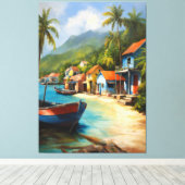 コースタルヴィレッジヘブン キャンバスプリント (インサイチュ (ウッドフロア))