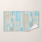 コースタルーブルーブラウン柄のバスタオルセット バスタオルセット (ハンドタオル)