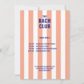 コースタル女性のカーボーイザバッハバチェロレッテ 招待状 (裏面)