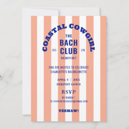 コースタル女性のカーボーイザバッハバチェロレッテ 招待状