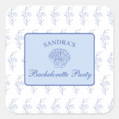 コースタル祖母ビーチバッハバチェロレッテ スクエアシール (正面)