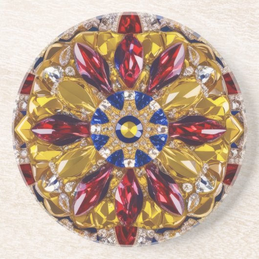 コースターとコロンビアのカラーデザイン コースター (正面)