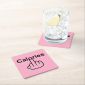 コースターのカロリー反転 スクエアペーパーコースター (インサイチュ)