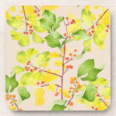 コースターのセットに登場する秋の果実 コースター (正面)