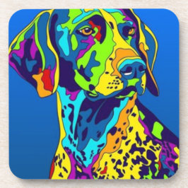 コースターのセット(6個) – ドイツ語の短いポインター コースター