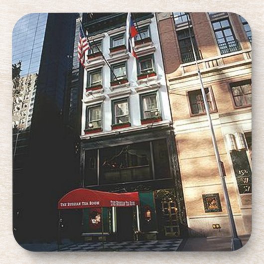 コースターのロシアのな茶部屋のヴィンテージニューヨークシティ コースター (正面)