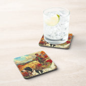 コースターのヴィンテージの鳥犬の狩りの高台のセッター コースター (右側)