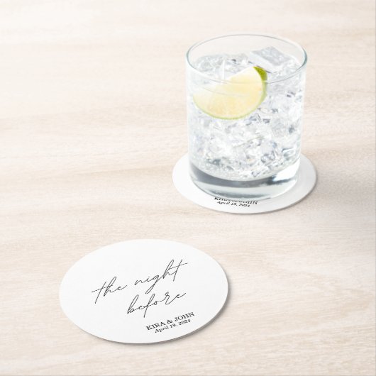 コースターの前夜 ラウンドペーパーコースター (インサイチュ)