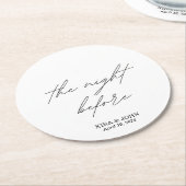 コースターの前夜 ラウンドペーパーコースター (アングル)