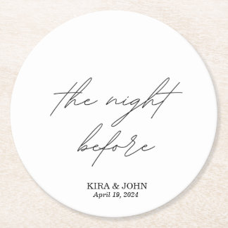 コースターの前夜 ラウンドペーパーコースター