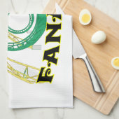 コースターの熱狂者 キッチンタオル (四つ折り)