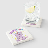 コースターの結婚祝い贈り物 ストーンコースター (横)