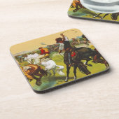 コースターの野生の西のブロンコ破裂の乗馬 コースター (左側)