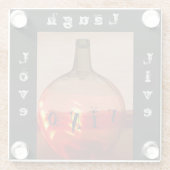 コースターのVINO ガラスコースター (裏面)