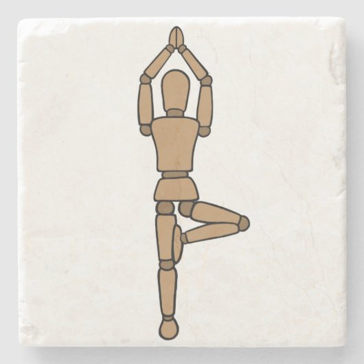 コースターのvriksasana ストーンコースター (正面)