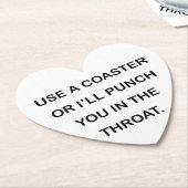コースターを使わないと喉にパンチを食らう。 ペーパーコースター (アングル)