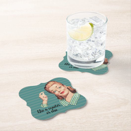 コースターを使用するか、その他の場合。コースター ペーパーコースター (インサイチュ)