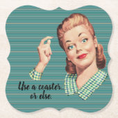 コースターを使用するか、その他の場合。コースター ペーパーコースター (正面)