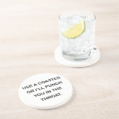 コースターを使用すれば私は喉の打ちます コースター (側面)