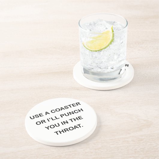 コースターを使用すれば私は喉の打ちます コースター (側面)