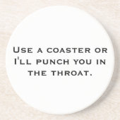 コースターを使用すれば私は喉の打ちます コースター (正面)