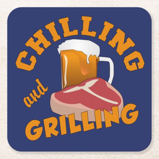 コースターを冷やし及び焼きます スクエアペーパーコースター (正面)