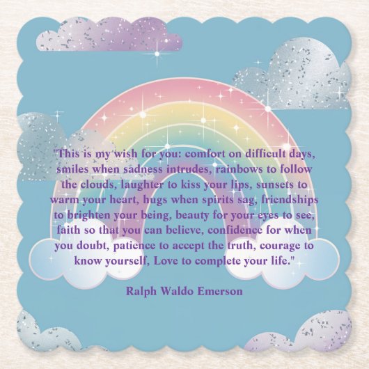 コースターを望感動的む ペーパーコースター (正面)