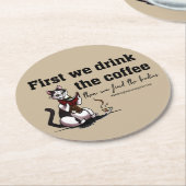 コースターを飲む ラウンドペーパーコースター (アングル)