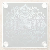 コースターガラス-着席のワタリガラス ガラスコースター (裏面)